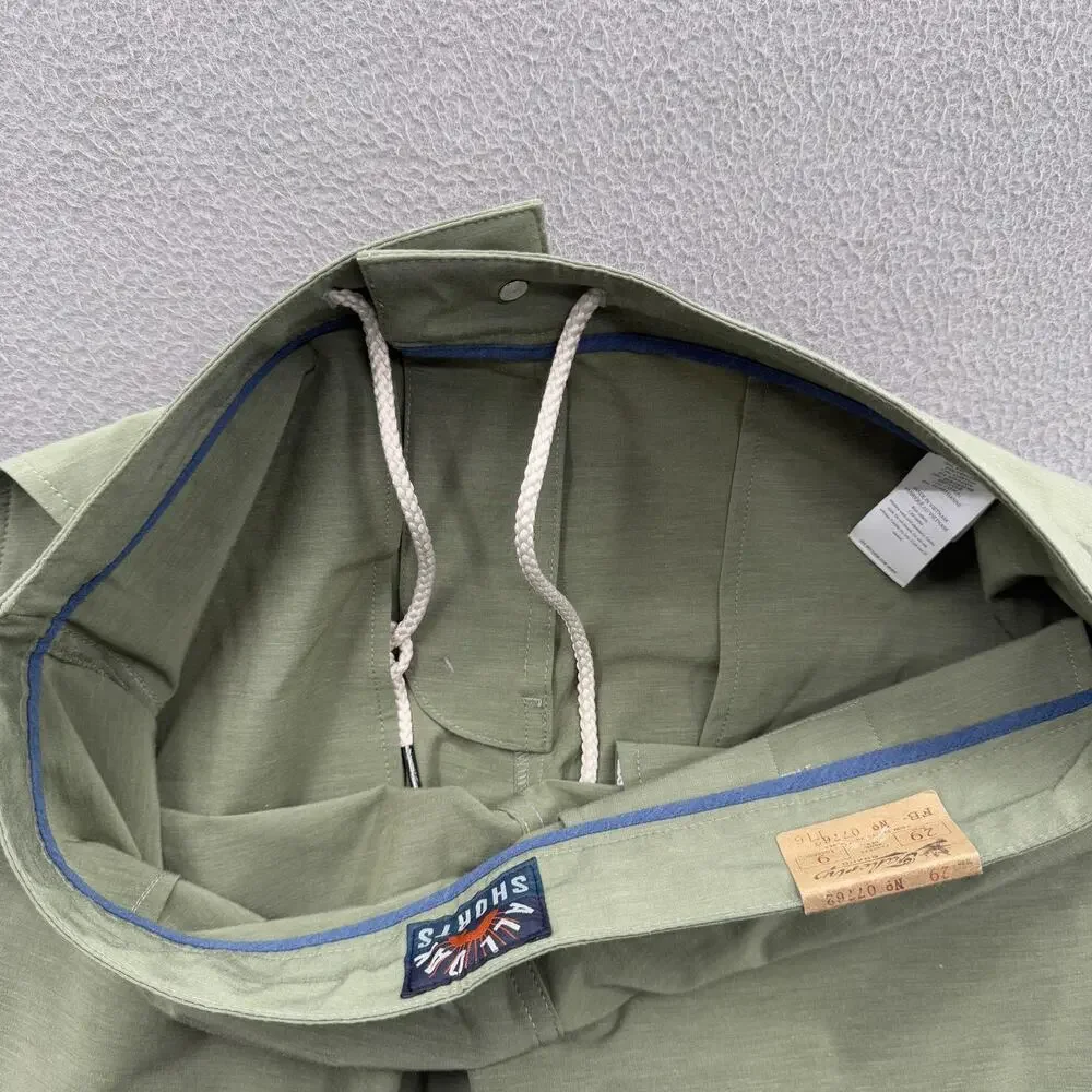 Faherty Shorts Mens 29 Sage Green All Day Hybrid Stretch Drawstring Chino Casual